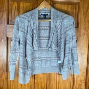 Like New Banana Republic Gray Cardigan with Waterfall Design